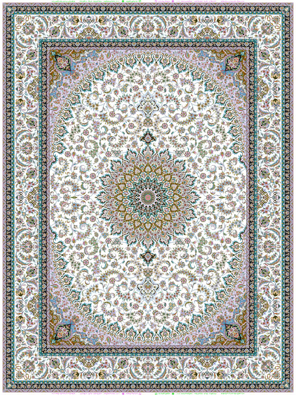 Mahjabin 1200 Reed Persian Carpet Design