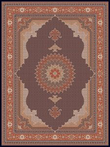 فرش 700 شانه طرح ماهی سلطنتی