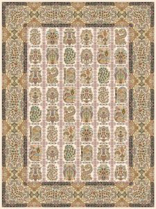 فرش 1200 شانه طرح قاب باستان