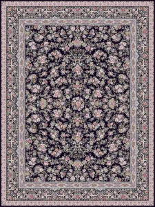 گل افشان سرمه ای حاشیه سرمه ای