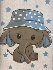 فرش کودک طرح فیل