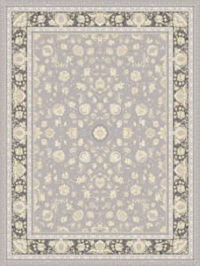 افشان آریا نقره ای حاشیه طلاکوب