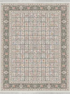 فرش 1500 شانه طرح باغ گل