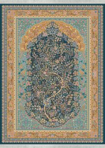 فرش 1500شانه طرح آبشار ابریشم