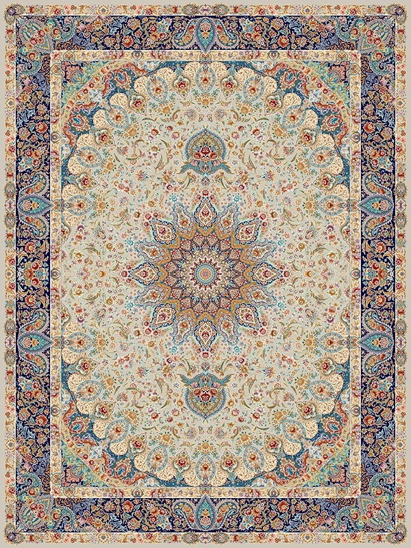 شکوه نقره ای حاشیه سرمه ای