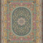 فرش 1500 شانه طرح پارمیدا ابریشم ریشه دستی