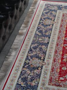 فرش 1500 شانه طرح روناک سرمه ای