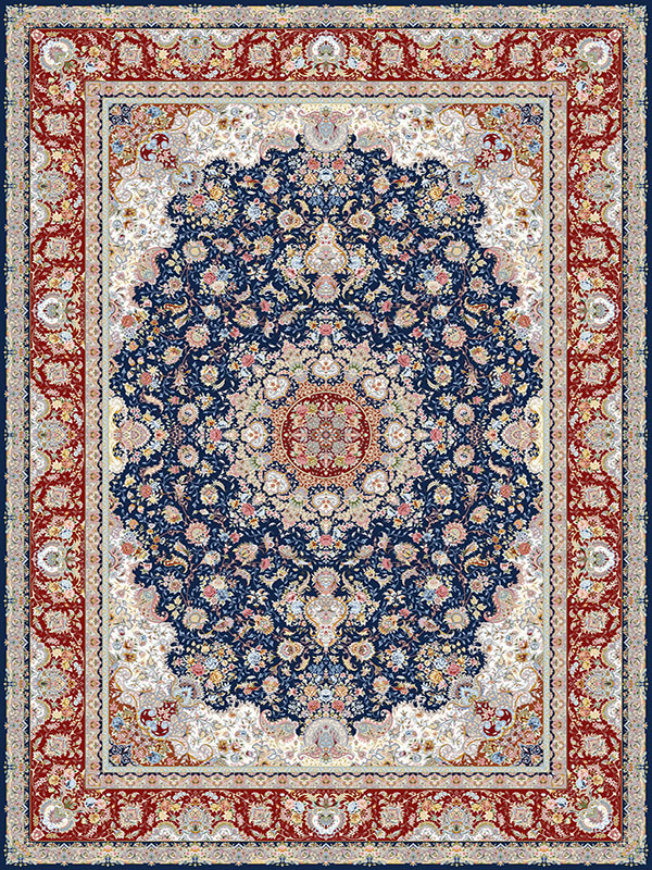 فرش 1500 شانه طرح سوزان