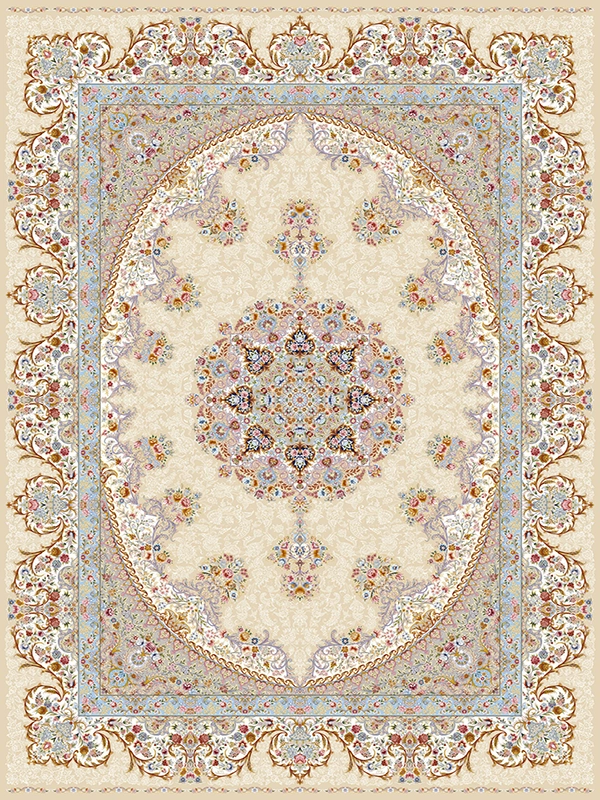 فرش 1500 شانه طرح گلشیفته