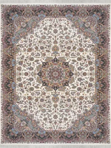 فرش 1200 شانه طرح محراب سرمه ای