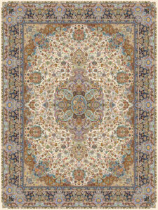 فرش 1200 شانه طرح سالاری کرم
