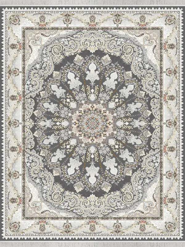 فرش 1200 شانه طرح هلیوس طوسی