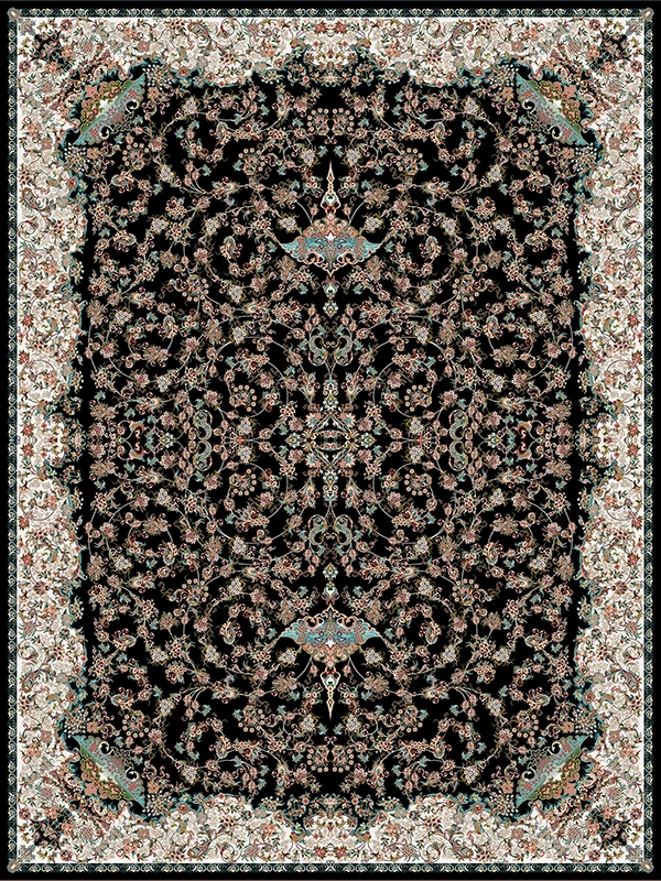 فرش 1200 شانه نیلوفرانه