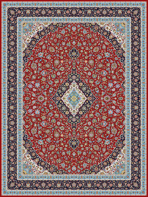 فرش 1200 شانه طرح کاشان