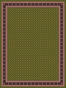 فرش 1200 شانه طرح خشتی ترکمن