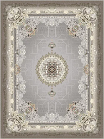 فرش مدرن 1200 شانه طرح ماهان