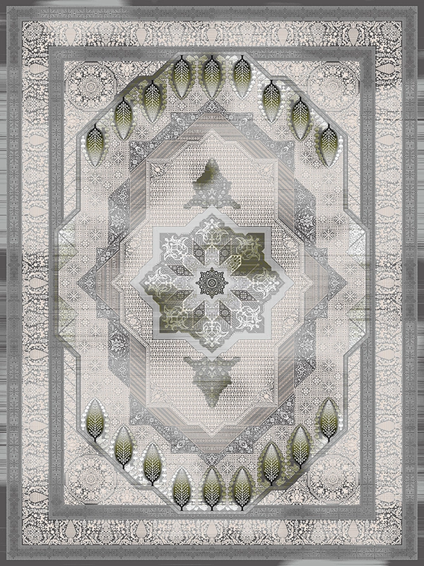 فرش مدرن 1200 شانه طرح نورا 29