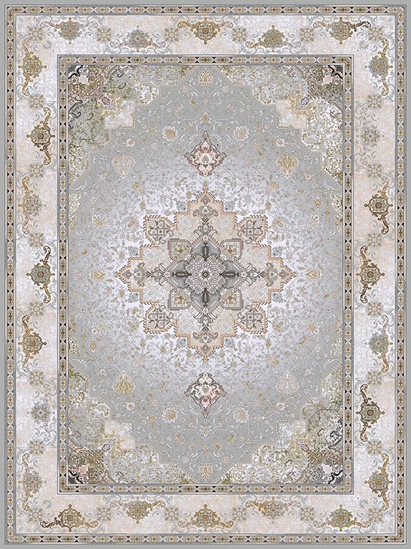 فرش مدرن 1200 شانه طرح نورا 30