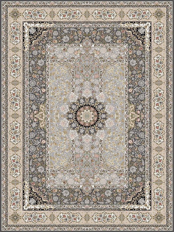 فرش مدرن 1200 شانه طرح پرنا