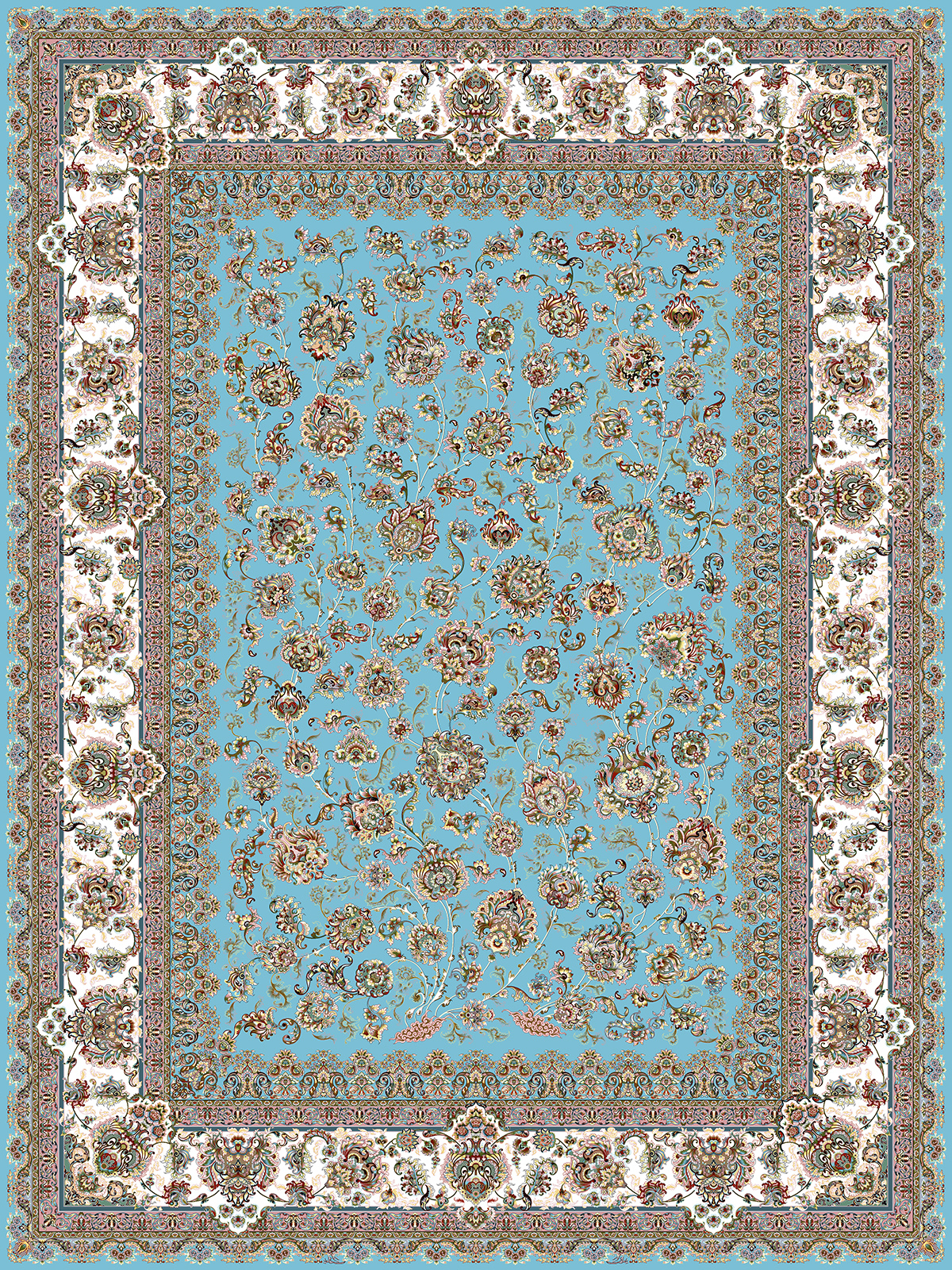 فرش ماشینی کاشان