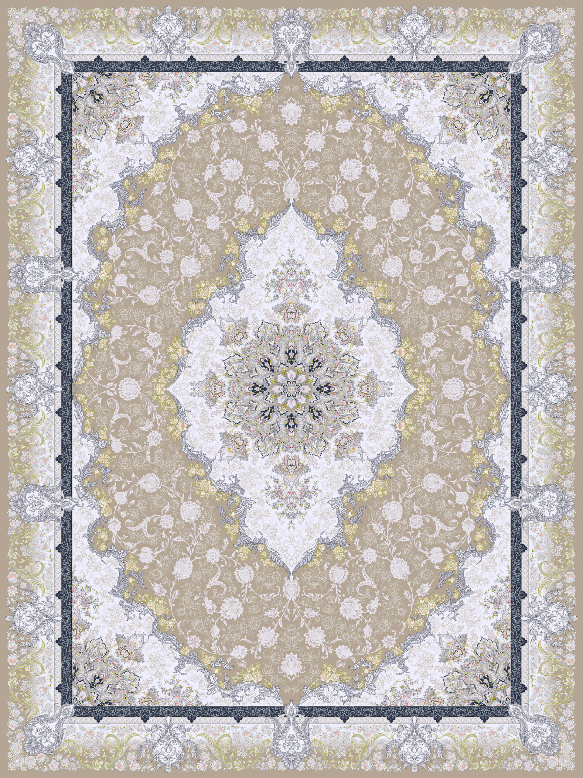 فرش ماشینی کاشان