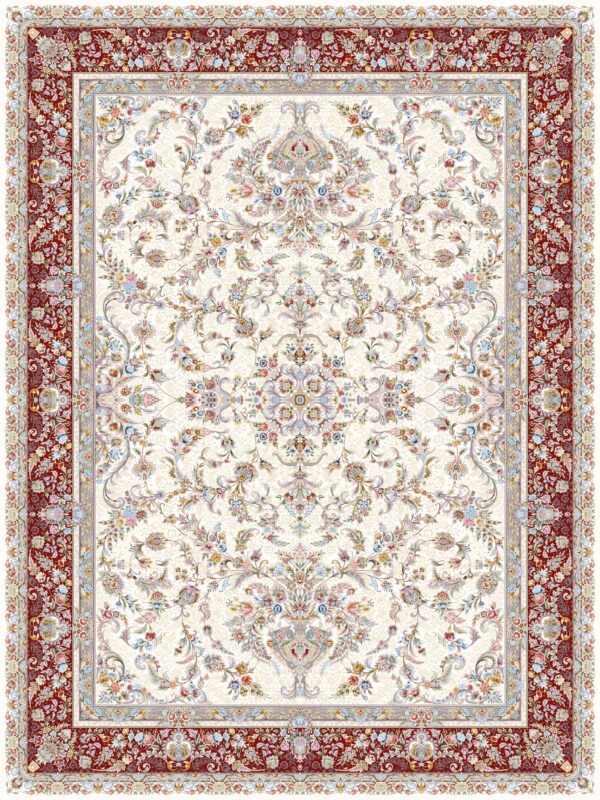 فرش 1500 شانه طرح گلباران