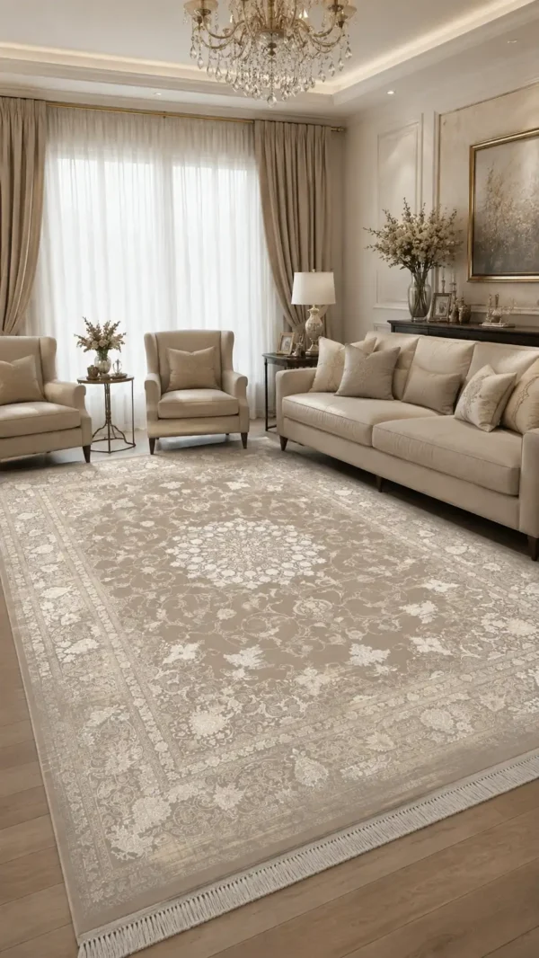 فرش 1200 شانه طرح نرمین